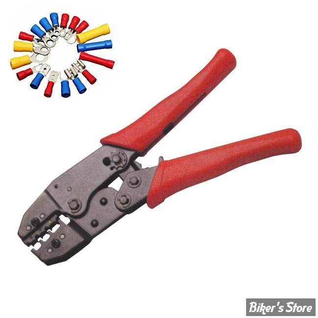 PINCE A SERTIR POUR BORNES ISOLEES - STANDARD CO - RATCHETING TERMINAL  CRIMP TOOL - Biker's Store