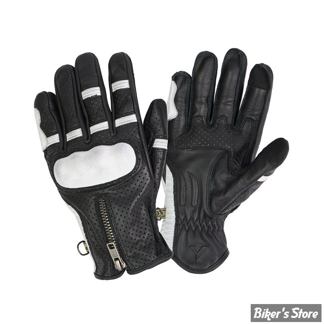 GANTS - BY CITY - AMSTERDAM - BLANC/NOIR - TAILLE XS