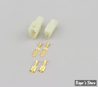PRISE TYPE 250 connector kit - 2 BROCHES 