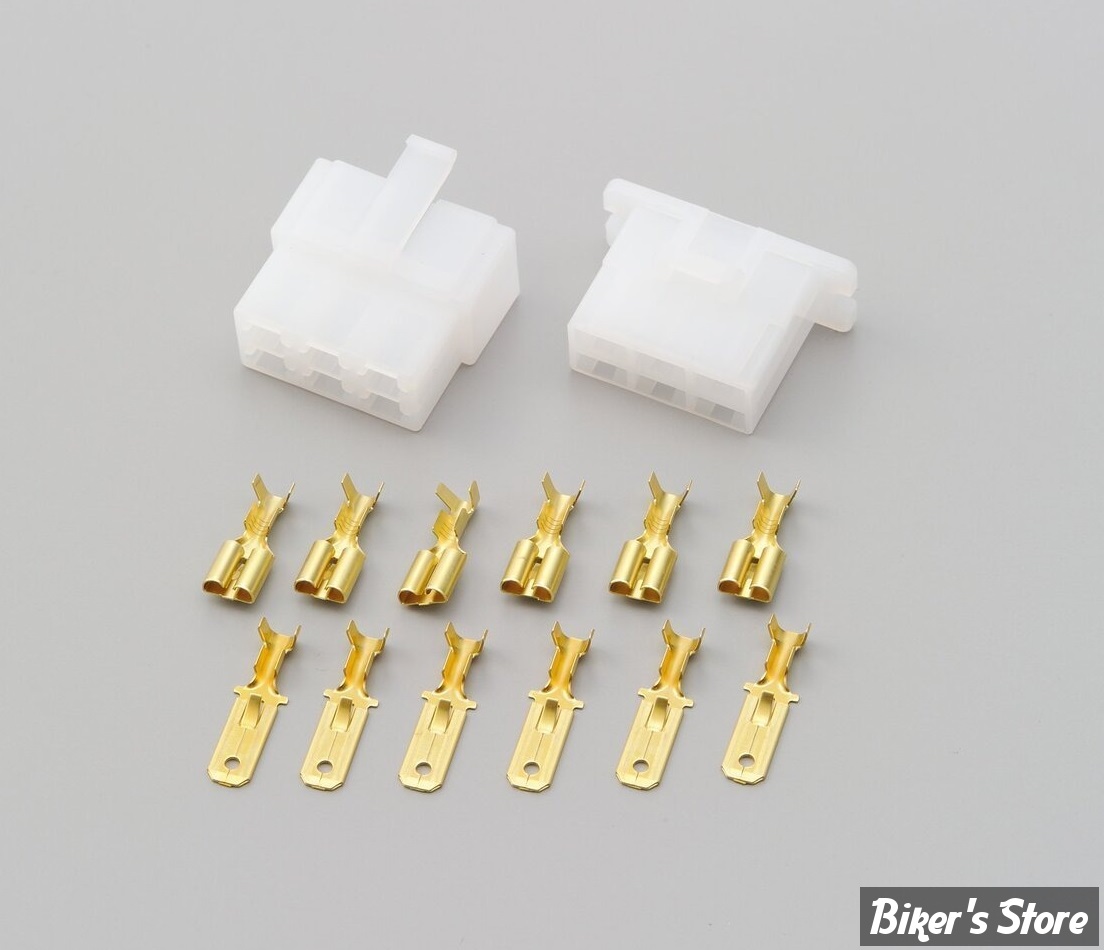 PRISE TYPE 250 connector kit - Reverse lock - 6 BROCHES 