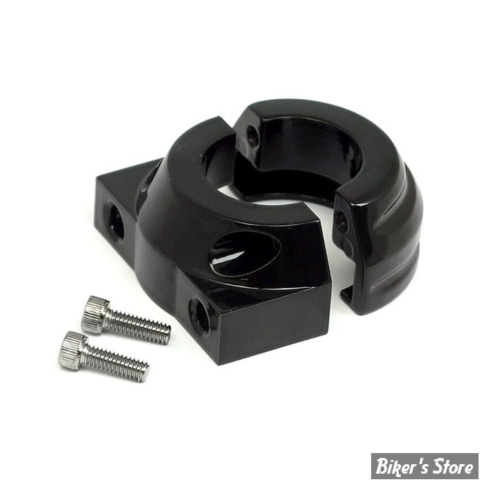 TIRAGE POUR GUIDON DE 1" - 96UP - DOUBLE CABLES - TIRAGE PAR CABLES - MCS - NOIR BILLANT