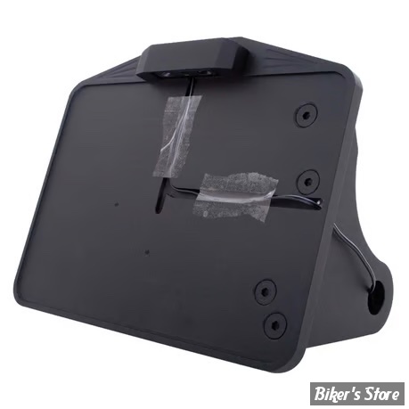 PLAQUE LATERALE - 143 X 210 - SOFTAIL 1984/2007 - CPV -  AVEC FEU LARGE LED - NOIR - 0267B