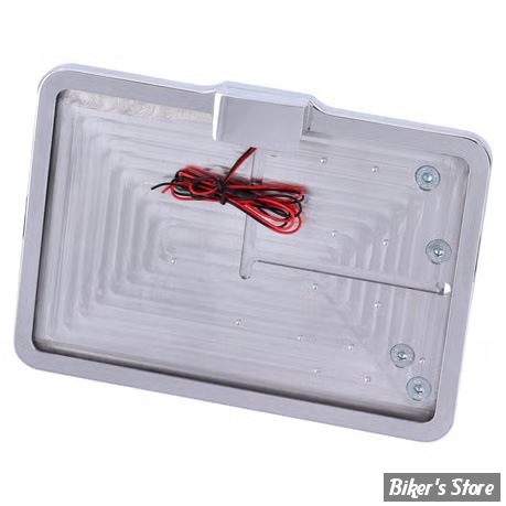 PLAQUE LATERALE - 143 X 210 - SOFTAIL 2008/2017 - CPV - SLIDE-IN LICENSE PLATE - AVEC FEU LARGELIGHT LED - POLI - 0512