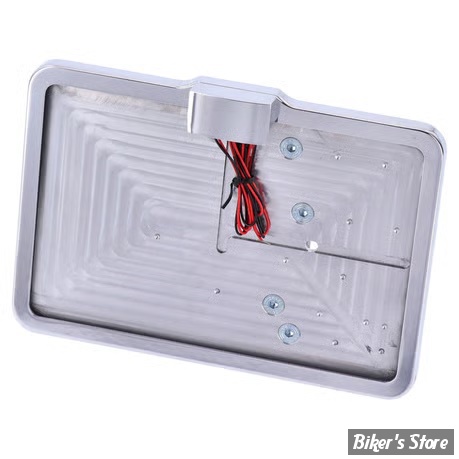PLAQUE LATERALE - 143 X 210 - SPORTSTER 57UP - SLIDE-IN LICENSE PLATE - AVEC FEU LARGELIGHT LED - POLI - 0513