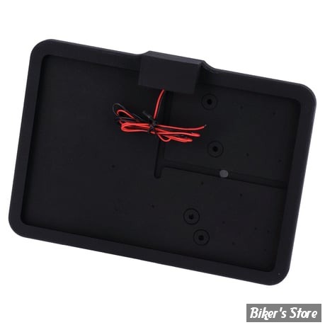 PLAQUE LATERALE - 143 X 210 - SPORTSTER 57UP - SLIDE-IN LICENSE PLATE - AVEC FEU LARGELIGHT LED - NOIR - 0513B