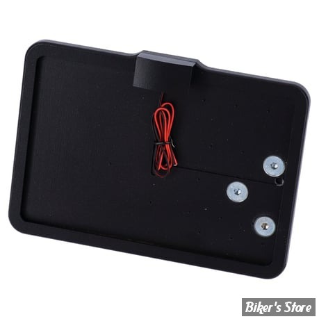 PLAQUE LATERALE - 143 X 210 - V-ROD - SLIDE-IN LICENSE PLATE - AVEC FEU LARGELIGHT LED - NOIR - 0535B