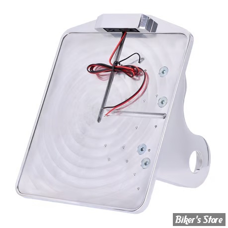 PLAQUE LATERALE - 180 X 200 - SOFTAIL 2008/2017 - CPV - SLIDE-IN LICENSE PLATE - AVEC FEU LARGELIGHT LED - GERMANY - POLI - 0450