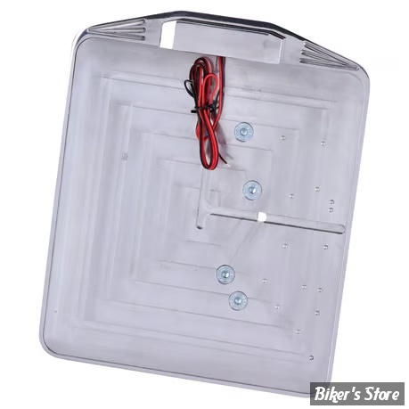 PLAQUE LATERALE - 180 X 200 - SPORTSTER 57UP - SLIDE-IN LICENSE PLATE - AVEC FEU LARGELIGHT LED - POLI - 0449