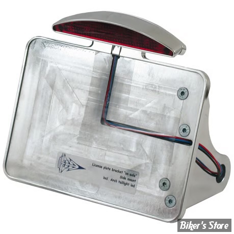 PLAQUE LATERALE - 143 X 210 - SOFTAIL 1984/2007 - CPV -  AVEC FEU ARCH LED - POLI 