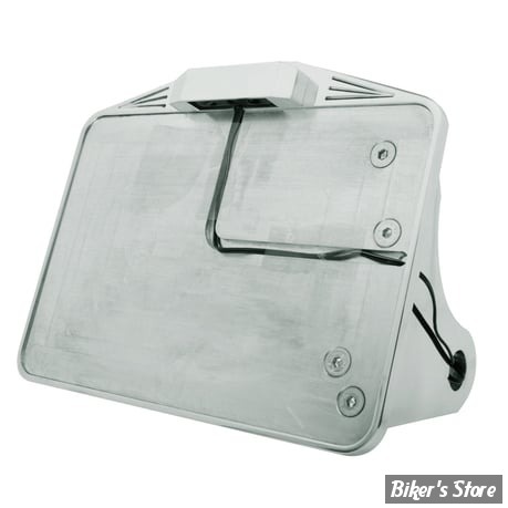 PLAQUE LATERALE - 143 X 210 - SOFTAIL 2008/2017 - CPV - AVEC FEU LARGE LED - POLI - 0301
