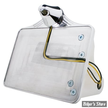 PLAQUE LATERALE - 143 X 210 - SPORTSTER 57UP - CPV - AVEC FEU NIPPLE LED - POLI - 0286