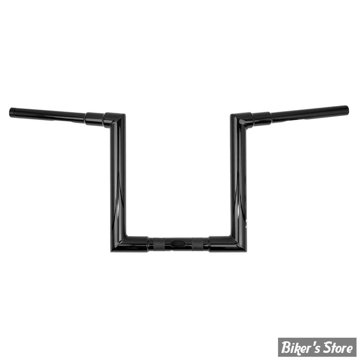 GUIDON 38MM SUR RISERS 32MM - HAUTEUR : 30.00 CM / 12" - BURLY - JASON BAR - TOURING FLTR/X/ST 15/23 - DIAMÈTRE : 1 1/2 / 38MM - NOIR -  B12-6090B