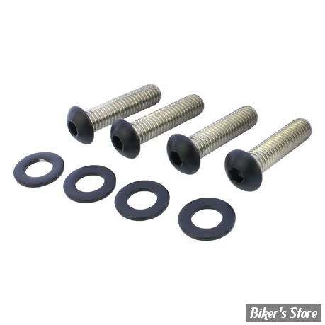 ECLATE O - PIECE N° 05 - KIT VISSERIE DE SABRES - SOFTAIL 07/17 - OEM 3056 - Screws4Bikes - NOIR MAT - FS.HD.1.swm