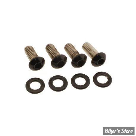 ECLATE O - PIECE N° 04B - KIT VISSERIE DE GARDE BOUE AVANT - OEM 10200661 - SOFTAIL FXLRS 2020UP - SCREWS4BIKES - NOIR BRILLANT - FF.HD.9.sw