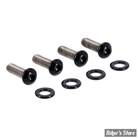 ECLATE O - PIECE N° 04B - KIT VISSERIE DE GARDE BOUE AVANT - OEM 4975M - SPORTSTER 1200CX 16/20 - SCREWS4BIKES - NOIR BRILLANT - FF.HD.3.sw
