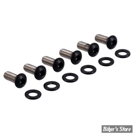 ECLATE I - PIECE N° 01 - KIT VISSERIE DE TRAPPE DE DERBY - OEM 943 - SPORTSTER 04UP - SCREWS4BIKES - NOIR MAT - DC.HD.6.swm