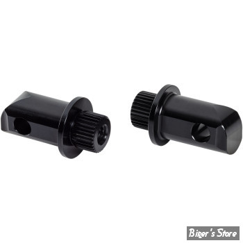 - AN - ADAPTATEURS POUR REPOSES PIEDS ARLEN NESS - SPLINED - INDIAN : CHIEF / CHIEFTAIN - NOIR - I-1391