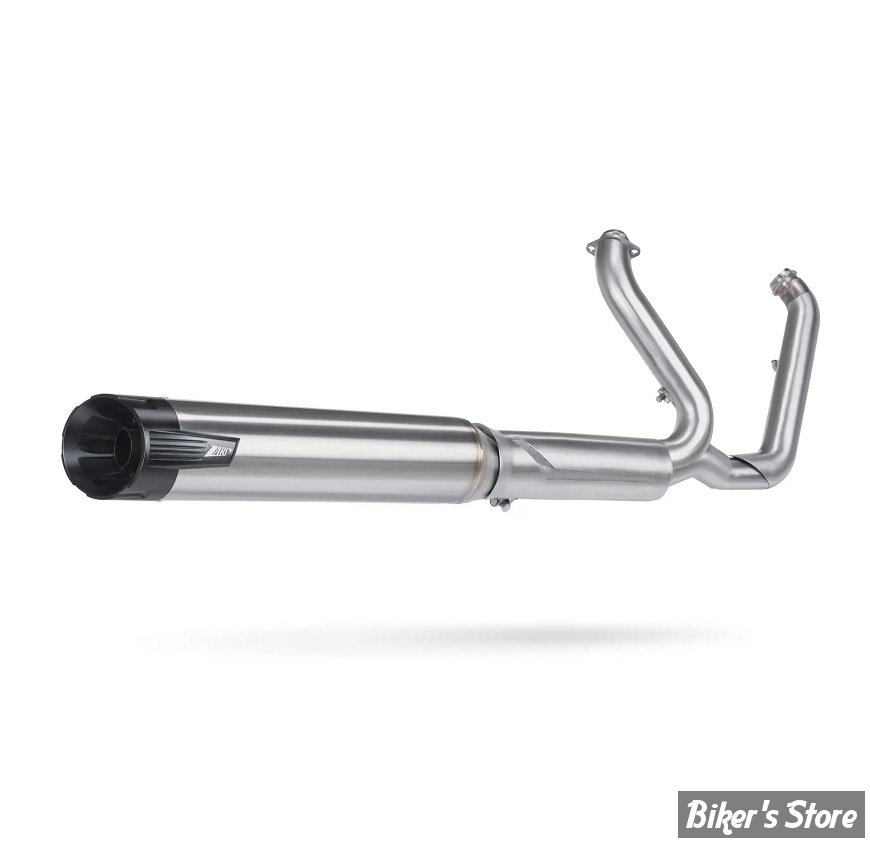  ECHAPPEMENT ZARD - SOFTAIL MILWAUKEE FXBB / FXLRS / FXLRST 2025UP - 2 en 1 - EURO 5+ - FINITION : INOX - ZHD046S00SAO