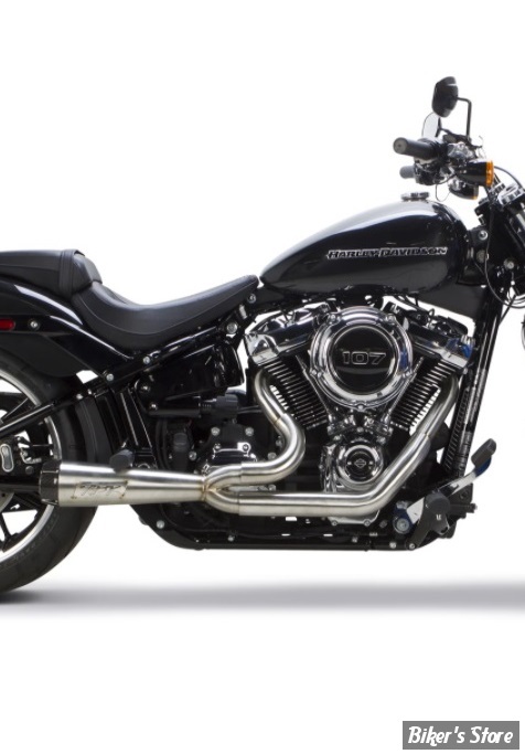 - ECHAPPEMENT - TWO BROTHERS RACING - SOFTAIL M8 FLFB / FXBR / FXDR - COMP-S 2/1 - ACIER INOX / EMBOUT : CARBONE - 005-4980199- 753184