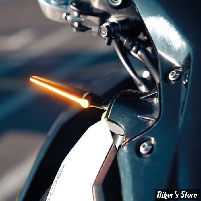 DAYRON - FEU DE POSITION / CLIGNOTANT A LEDS - KELLERMANN - Jetstream sequential turn - 2 FONCTIONS - FINITION : NOIR - LA PIECE - 194.200