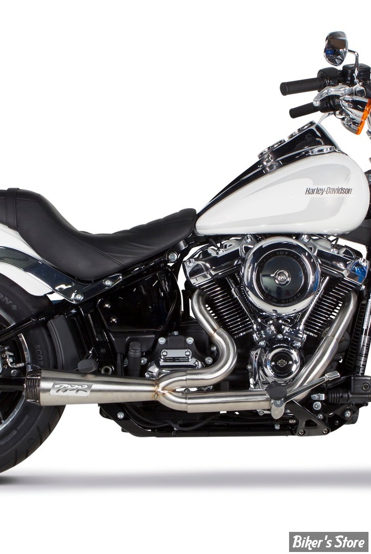 - ECHAPPEMENT - TWO BROTHERS RACING - SOFTAIL M8 FLFB / FXBR / FXDR - COMP-S 2/1 - ACIER INOX POLI / EMBOUT : CARBONE - 005-4980199-P- 753186