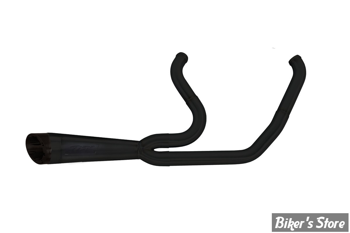 - ECHAPPEMENT - TWO BROTHERS RACING - SOFTAIL M8 FLFB / FXBR / FXDR - SHORTY TURN OUT 2 EN 1 - NOIR - 005-5140199-B- 753209