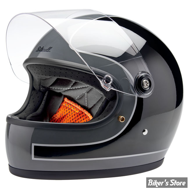 CASQUE INTEGRAL - BILTWELL - GRINGO S / ECE R22.06 - STORM GREY / BLACK TRACKER GLOSS - TAILLE L