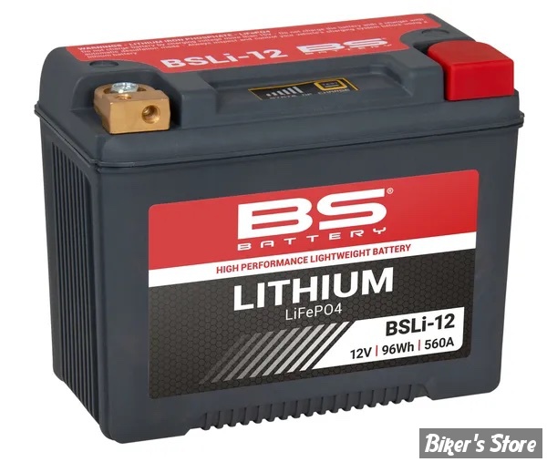 BATTERIE LITHIUM BS BATTERY - BATTERY LITHIUM BSLI-12 - 12V / 96Wh / 560A - 360112