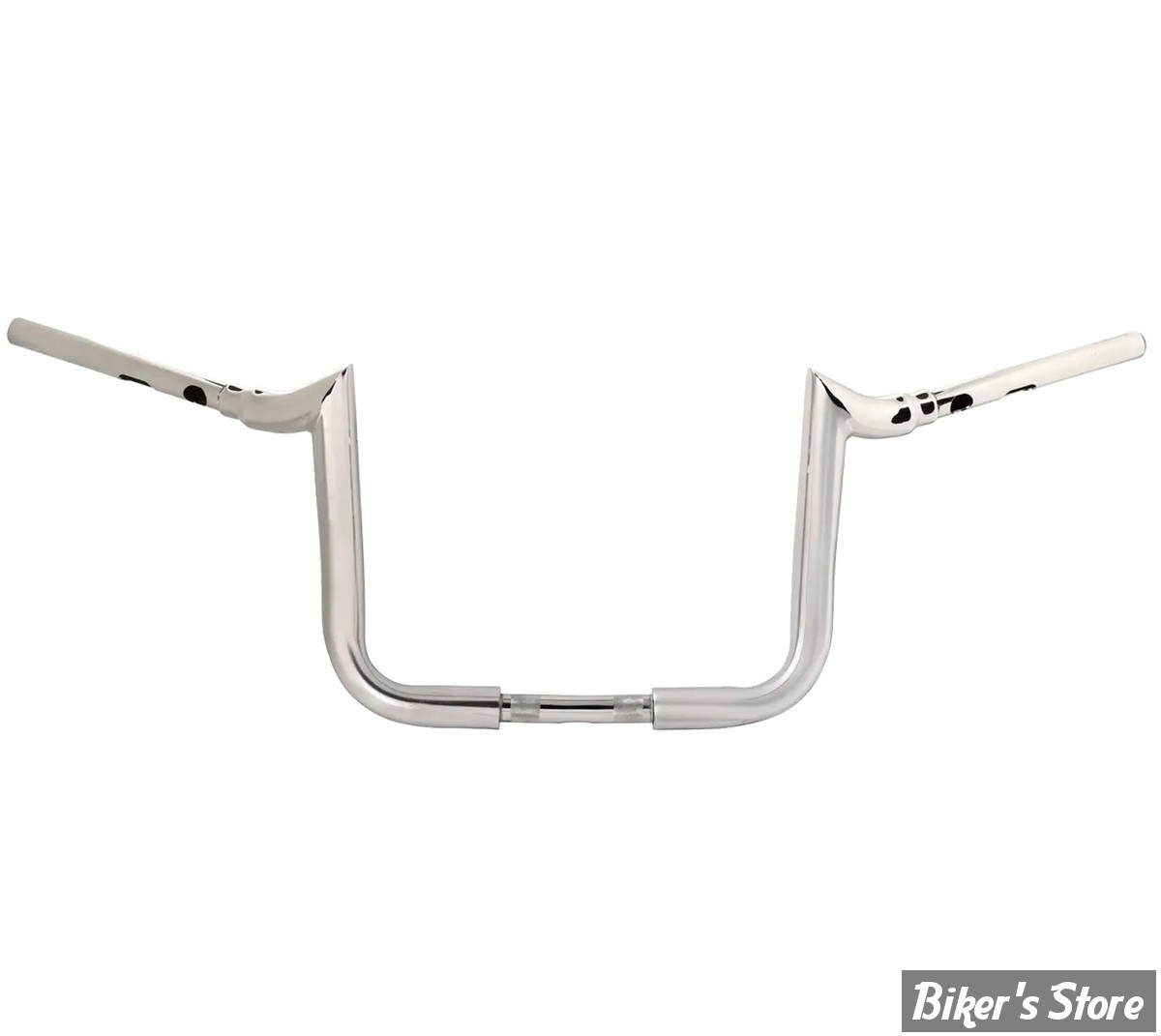 GUIDON 38mm SUR RISERS 25.40MM - HAUTEUR : 30.50CM / 12" - LA CHOPPERS - Grande Prime Ape Hanger - 38MM / 1"1/2 - FLHX 23UP - CHROME - LA-7376-12
