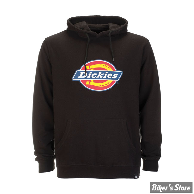 SWEAT SHIRT A CAPUCHE - DICKIES - ICON LOGO - NOIR - TAILLE S