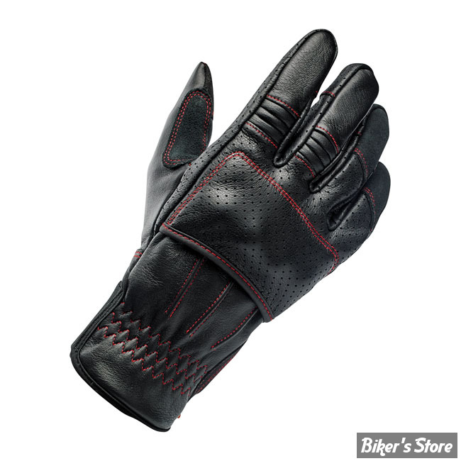 GANTS - BILTWELL - BORREGO CE APPR - COULEUR : NOIR/REDLINE - TAILLE S