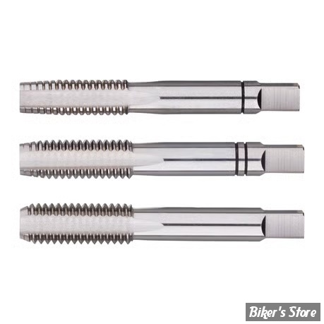 TARAUD M8 X 1.25 - PROFILÉ CARRÉ : 4.9 MM - Rotec, HSS Hand tap set, 3 pcs, DIN 352, metric, M8x1.25 - 300.0800