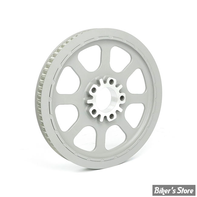 - 70 DENTS / 1 1/8" - POULIE ARRIÈRE - OEM 40295-00 / 40289-00 - SOFTAIL 00/06 -  OEM TYPE - SILVER - ZODIAC