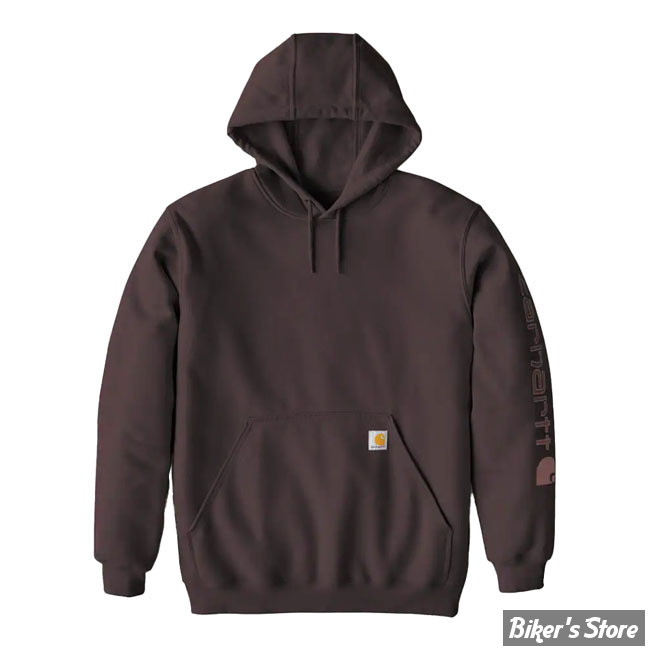 - SWEAT SHIRT A CAPUCHE - CARHARTT - SLEEVE - COULEUR : SEPIA FONCE - TAILLE XL