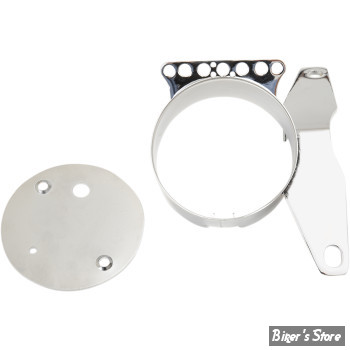 SUPPORT DE COMPTEUR LATERAL - SPORTSTER 2004/2013 - DRAG SPECIALTIES - CHROME - 63231