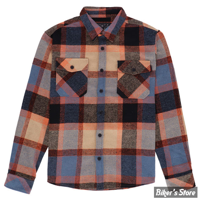 -CHEMISE MANCHES LONGUES - 13 1/2 - Steel flannel - oxblood - TAILLE XL