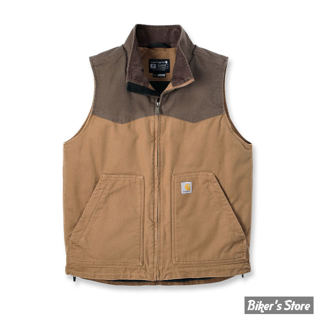 GILET SANS MANCHE - CARHARTT - Montana Duck vest - BROWN / COFFEE - TAILLE XL