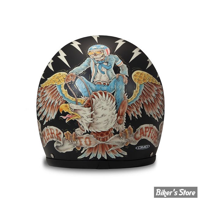 - CASQUE JET - DMD - RETRO - EAGLE - ECE 22.06 - TAILLE M