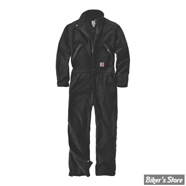 COMBINAISON - CARHARTT - WASHED DUCK INSULATED OVERALL - NOIR - TAILLE M
