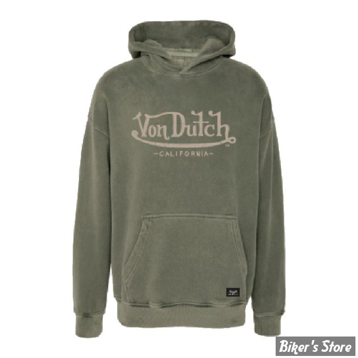 - SWEAT SHIRT A CAPUCHE - VON DUTCH - Youth hoodie - KHAKI - TAILLE XL