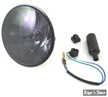 ECLATE K - PIECE N° 16 - OPTIQUE H4 - OEM OEM 67717-64 / 67755-81A - Round Headlamp Sealed Beam - FUME - (NEUF: NI REPRIS, NI ECHANGE)
