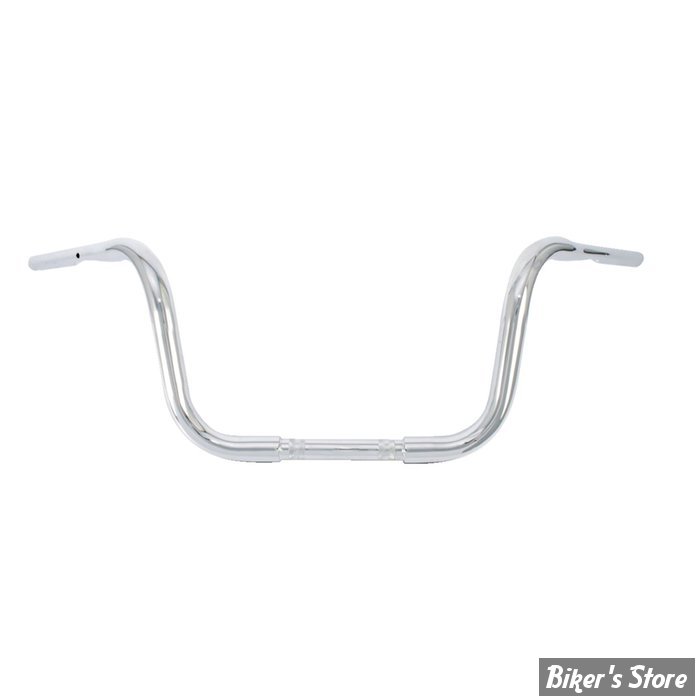GUIDON 32MM SUR RISERS 25.40MM / GUIDON APEHANGER - HAUTEUR : 25,40CM / 10" - BURLY BRAND - 1.25" Gorilla Apes - CHROME - B28-308T