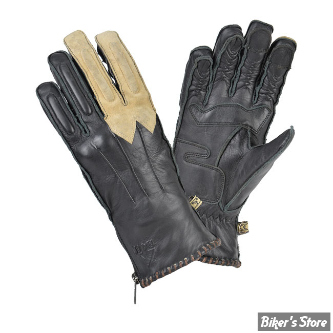 GANTS - BY CITY - WINTER SKYN - NOIR / CREME - TAILLE S