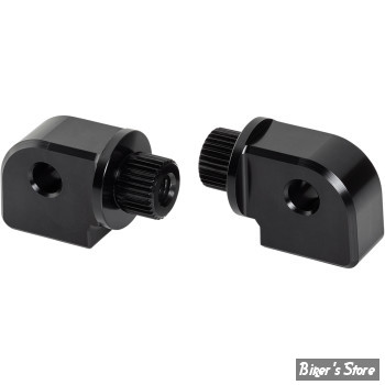 - AN - ADAPTATEURS POUR REPOSES PIEDS ARLEN NESS - SPLINED - INDIAN : SCOUT - NOIR - I-1390