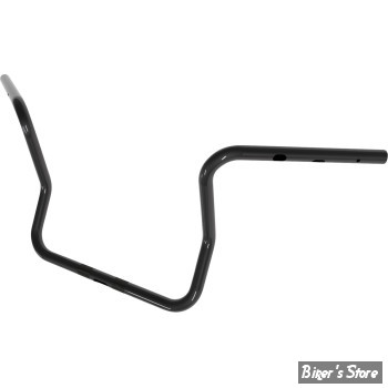 GUIDON - HAUTEUR : 30.40CM / 12" - MAGNUM - 1-1/4" Caliber Handlebar - Ape Hanger / Bagger - 32MM / 1 1/4" - FLHX 23UP - NOIR BRILLANT - 4HB-2212
