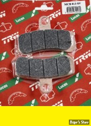 - PLAQUETTES - SOFTAIL / DYNA - 44082-08 - TRW LUCAS - AV - SINTERED - MCB813SV