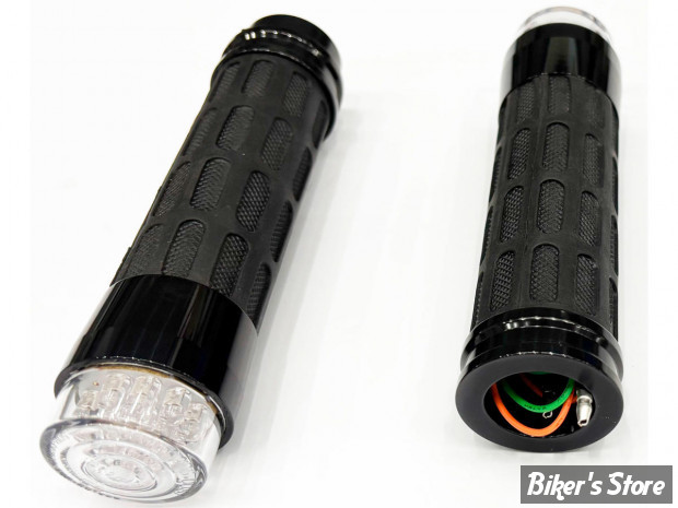 POIGNEES - RBS - 84UP - SOFTTOUCH - AVEC CLIGNOTANTS LED - NOIR - RBS 00-7015E