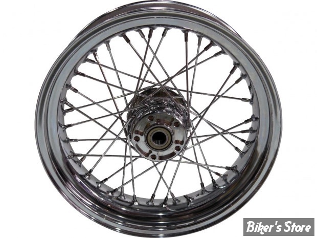 - 16 X 3.00 - ROUE ARRIERE 40 RAYONS - SOFTAIL FXST/FLST 00/06 / DYNA 00/06 / XL00/04 - OEM 40975-00 /  40975-05 - CHROME AVEC RAYONS CHROME 
