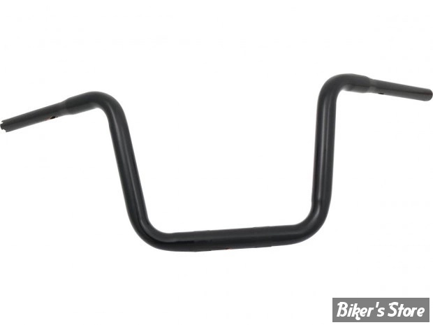 GUIDON 32MM SUR RISERS 32MM / GUIDON APEHANGER - HAUTEUR : 28.00CM / 11" - SANTEE -  NOIR - LA-7362-16B