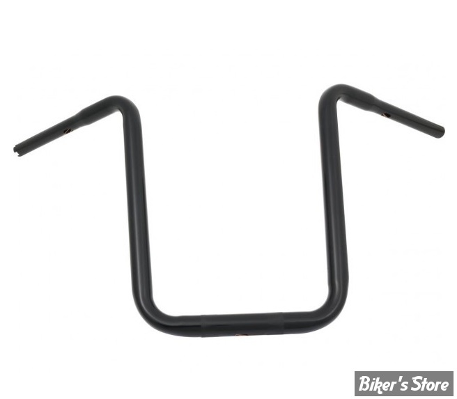 GUIDON 32MM SUR RISERS 32MM / GUIDON APEHANGER - HAUTEUR : 43.00CM / 17" - SANTEE -  NOIR